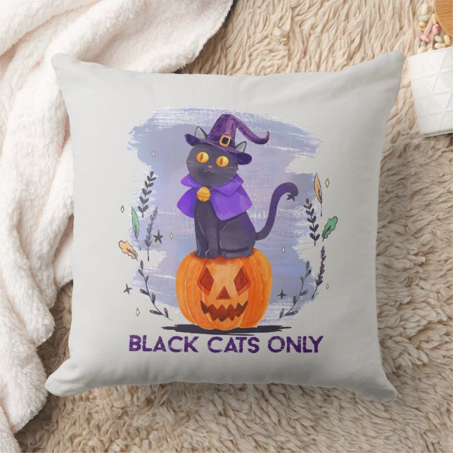 Coussin Chat noir uniquement (Couverture)