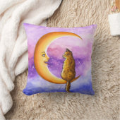Coussin Chat orange sur la Lune 673 (Couverture)
