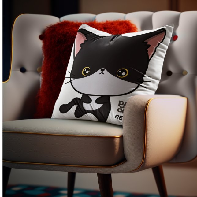 Coussin Chat personnalisable Paws & Relax (Créateur téléchargé)