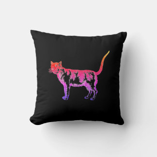 Coussin Chat Pop Art Néo Rétro