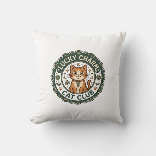 Coussin Chat porte-bonheur POD Art Vector - Chat porte-bon (Recto)