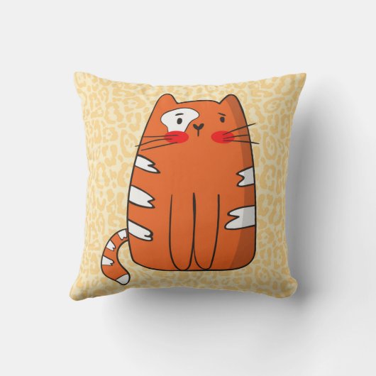 Coussin Chat roux (Verso)