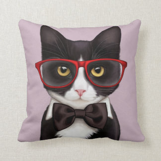 Coussin Chat sérieux