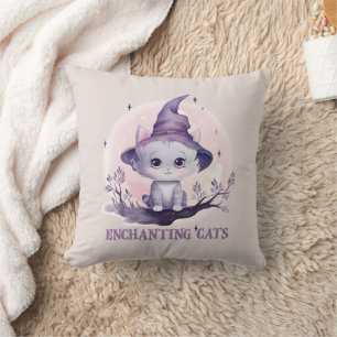 Coussin Chat sorcier enchanteur