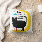 Coussin Chat sur la lune (Couverture)