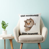 Coussin Chat Vectoriel Cool avec Lunettes de Soleil – fun (Chaise)