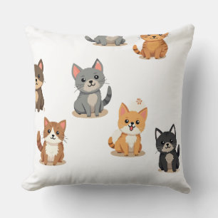 Coussin Chat, vierge Chiot, miaou