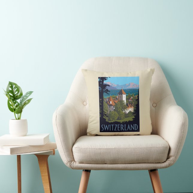 Coussin Château de Chillon | Suisse (Chaise)