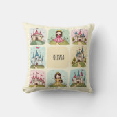 Coussin Château de conte de fées adorable & dessins de pri (Recto)