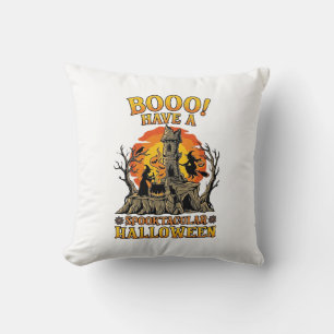 Coussin Château de sorcière de Halloween Spooktacular Booo