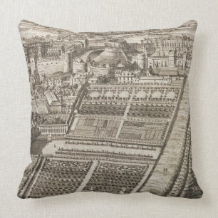 Coussin Château de Windsor, gravé par Johannes Kip