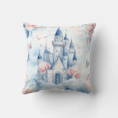Coussin Château Enchanté en Fleurs Pastel Conte de Fées Fl (Verso)