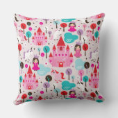 Coussin château et licorne de princesse d'enfants (Verso)