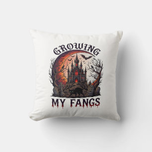 Coussin Château Hanté Halloween Crocs de Chat Noir M