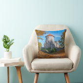 Coussin Château médiéval entouré de forêt (Chaise)