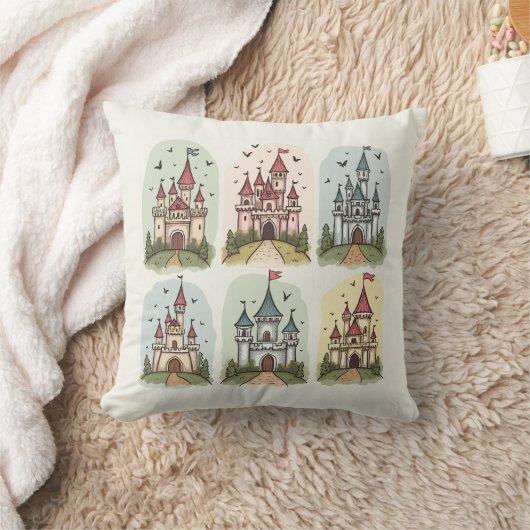 Coussin Châteaux de contes de fées de Whimsical (Couverture)