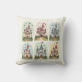 Coussin Châteaux de Contes de Fées Fantaisistes (Recto)