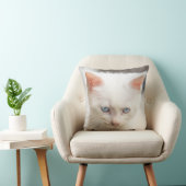 Coussin Chaton blanc (Chaise)