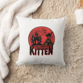 Coussin Chaton d'Halloween Maison Hantée Chat Graphique_1 (Couverture)