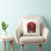 Coussin Chaton d'Halloween Maison Hantée Chat Graphique_1 (Chaise)