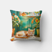 Coussin Chaton dormant (Recto)