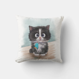 Coussin Chaton en smoking adorable dessin animé