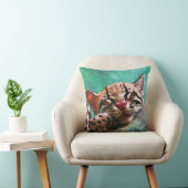 Coussin Chaton mignon d'Ocelot de bébé de sommeil (Chaise)