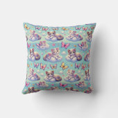 Coussin Chatons adorables et papillons (Verso)