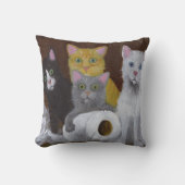 Coussin Chatons Joueurs (Recto)