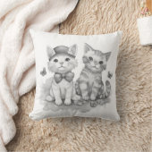 Coussin Chatons noir et blanc (Couverture)