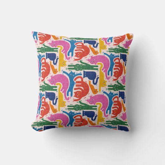 Coussin Chats amusants (Recto)