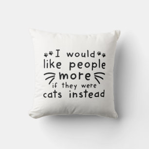 Coussin Chats au lieu de