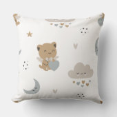 Coussin Chats d'ange Kawaii & Nuages (1) (Recto)