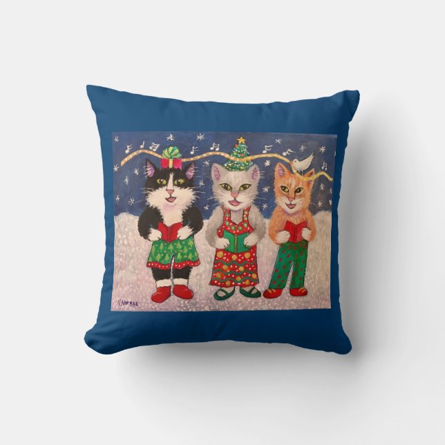 Coussin Chats de Caroling (Recto)