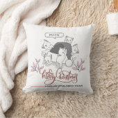 Coussin Chats de Noël mignons « Miaou » Design de vacances (Couverture)