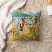 Coussin Chats de plage d'été (Couverture)