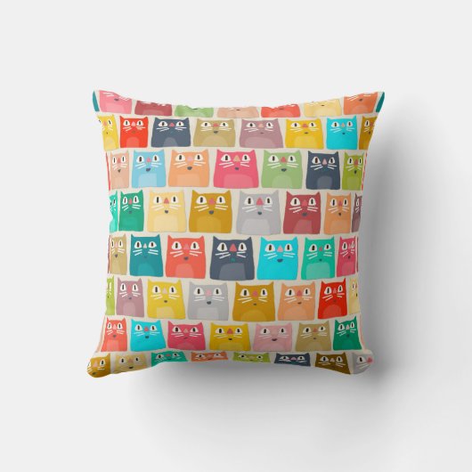 Coussin chats d'été (Verso)