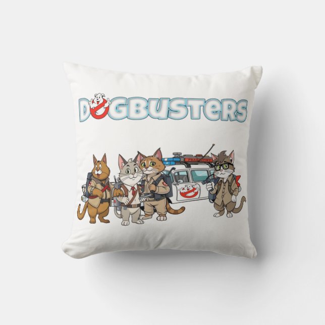 Coussin Chats Dogbusters (Recto)