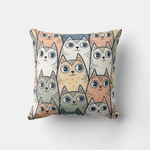 Coussin Chats Drôles Animal