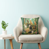Coussin Chats Fantaisistes dans une Forêt Enchantée (Chaise)