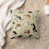 Coussin Chats japonais (couleur variable) (Couverture)