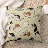 Coussin Chats japonais (couleur variable) (Couverture)