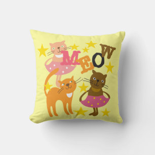 Coussin Chats Meow Pilllow