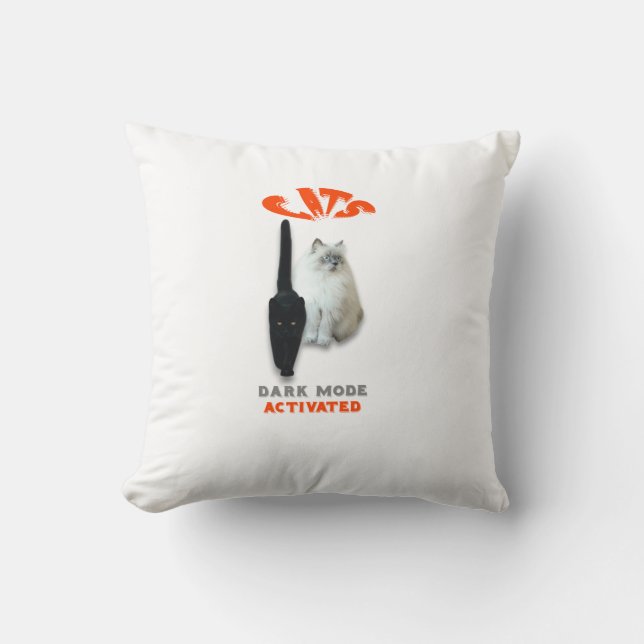 Coussin Chats Mode sombre activé (Recto)