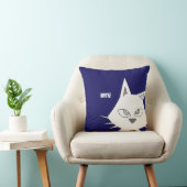 Coussin Chats noirs et blancs (Chaise)