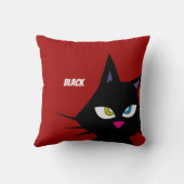Coussin Chats noirs et blancs (Verso)