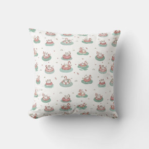 Coussin Chats sur anneaux gonflables Lancer l'oreiller
