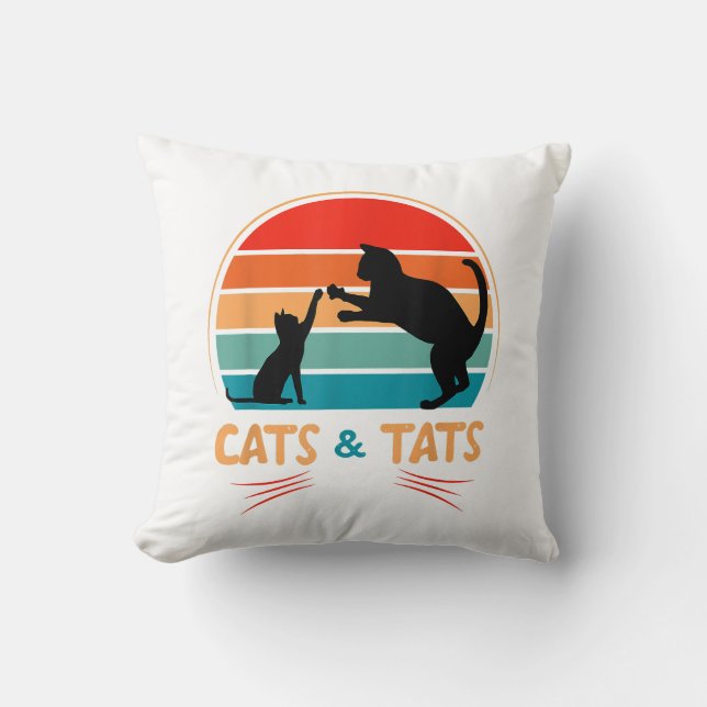 Coussin Chats & Tats - Chat  (Recto)