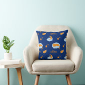 Coussin Chatte endormi sur un nuage, rêves doux (Chaise)
