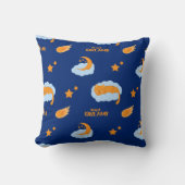 Coussin Chatte endormi sur un nuage, rêves doux (Recto)